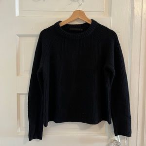 Jenni Kayne Cashmere Fisherman in Black - Size Small